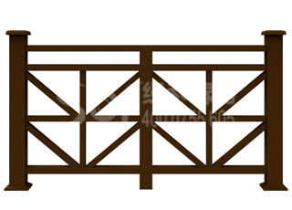 木塑河道护栏/塑木木塑栏杆