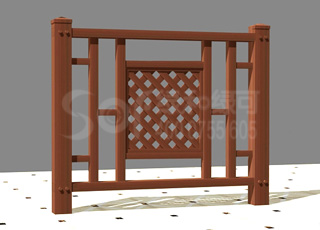 石英塑木花坛围栏/塑木木塑栏杆