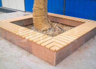 木塑围树凳/塑木木塑围树椅